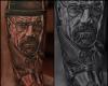 Walter White realistic tattoo