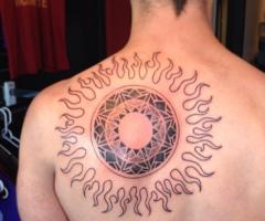 Sun Tribal Tattoo