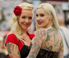 Tattoo model and burlesque dancer Miss Sabina Kelley
