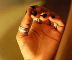 Heart and scissor tattoo
