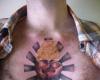 Heart chest tattoo
