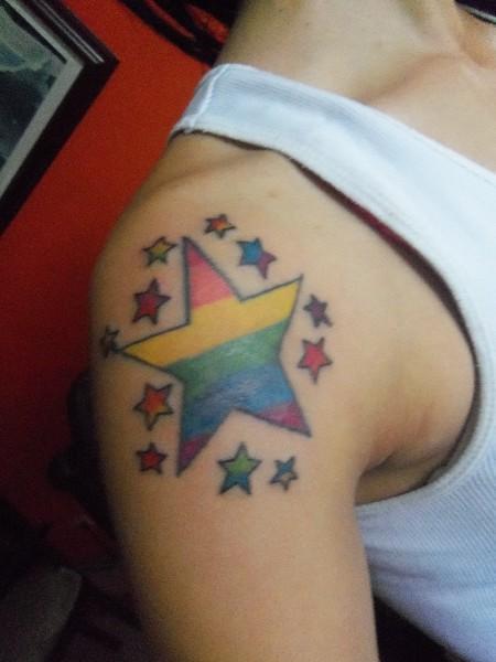 star gay tattoo