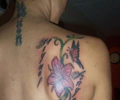 Tatuaje de orquideas