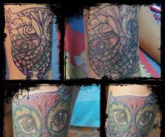 Tatuaje de buho cover finalizado