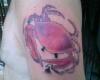 Tatuaje de signo cancer del zodiaco