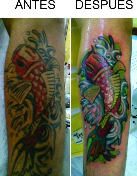 Restaurando un pez koi