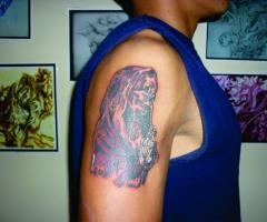Tatuaje de la santa muerte