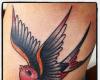 Beautiful swallow tattoo