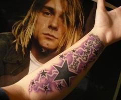 Kurt Cobain handwriting tattoo