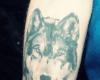 Wolf tattoo black and grey