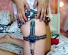 Tatuaje de liga sexy y láser de Star Wars