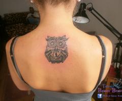 Owl tattoo by Tatuaje Brasov Beatris