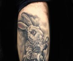 Pic of Mr. Rabbit tattoo