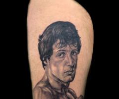 Sylvester Stallone Rocky Balboa tattoo