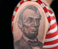 Abraham Lincoln tattoo
