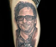 Tim Burton and Corpse Bride tattoo
