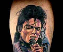 Michael Jackson color tattoo