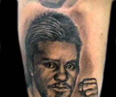 Roberto Duran tattoo