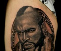 Mr. T or Bosco Baracus tattoo