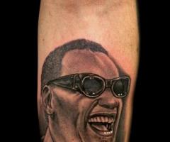 Ray Charles tattoo