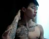 Jay Park lion tattoo on chest