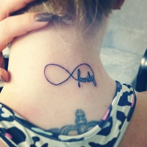 Family infinity tattoos