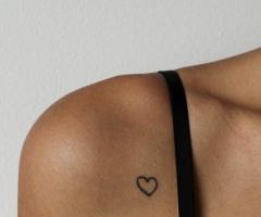 Beautiful heart on showlder