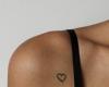 Beautiful heart on showlder
