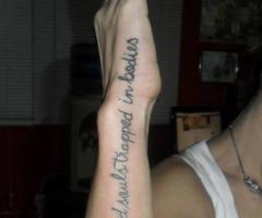Quote tattoo for women