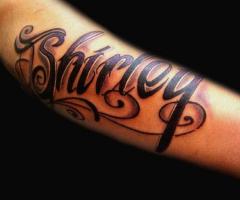 shirley tattoo name