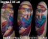 Superman and Lois Lane tattoo