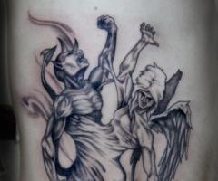 Devil black tattoo