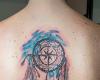 Dreamcatcher watercolor tattoo