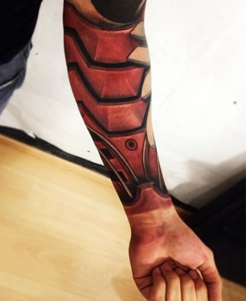 Tatuaje de brazo de Iron man