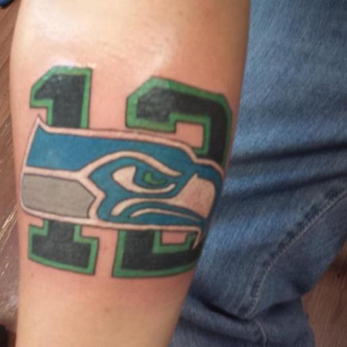 12 Seattle Seahawks tattoo