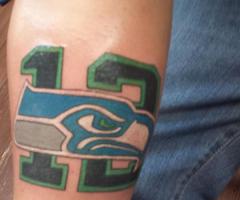 12 Seattle Seahawks tattoo