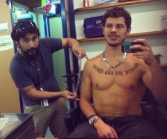 Tatuagem do José Loreto de Avenida Brasil