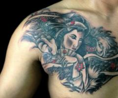 Geisha tattoos for men and women