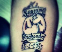 Fight tattoo