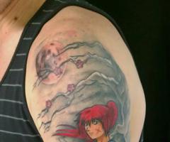 Samurai X sleeve tattoo