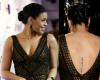 Lettering Tattoo on Spine Jordin Sparks