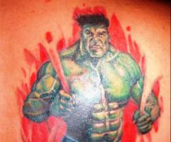 Tatuagens do Incrível Hulk
