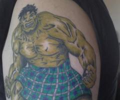 Hulk tattoo