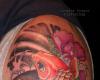 koi fish half sleeve tattoo
