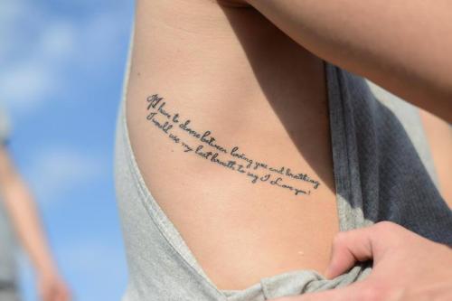 lettering tattoo 