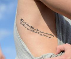 lettering tattoo 