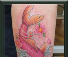 Pink Koi Tattoo