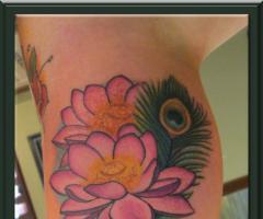 Pink Lotus Flower Tattoo