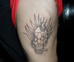 Tattoo payaso sin pintar 