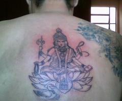 Tatuagem de Divindade Hindu - 1ª Sessão
